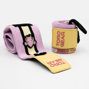 Titan Ultra Lift Pink Phanter wrist wraps, muñequeras de alta calidad