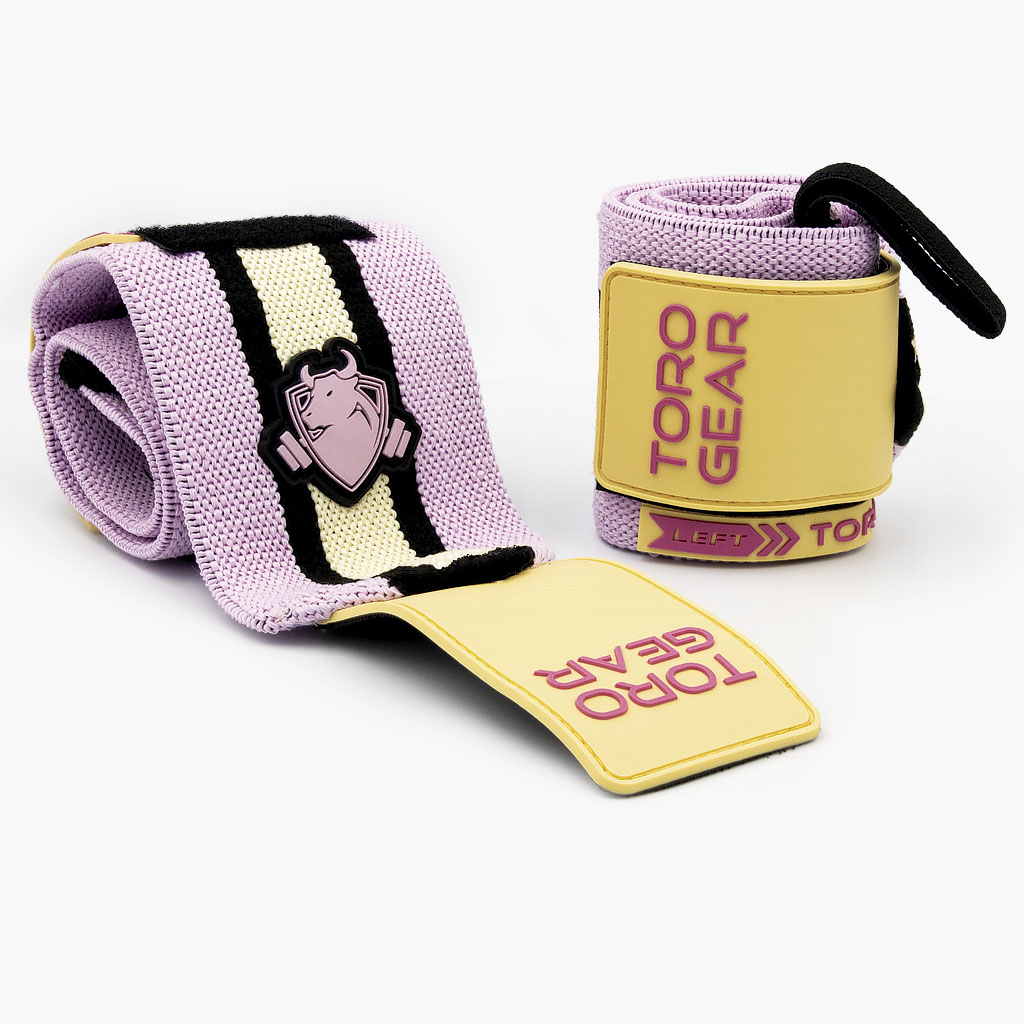 Titan Ultra Lift Pink Phanter wrist wraps, muñequeras de alta calidad